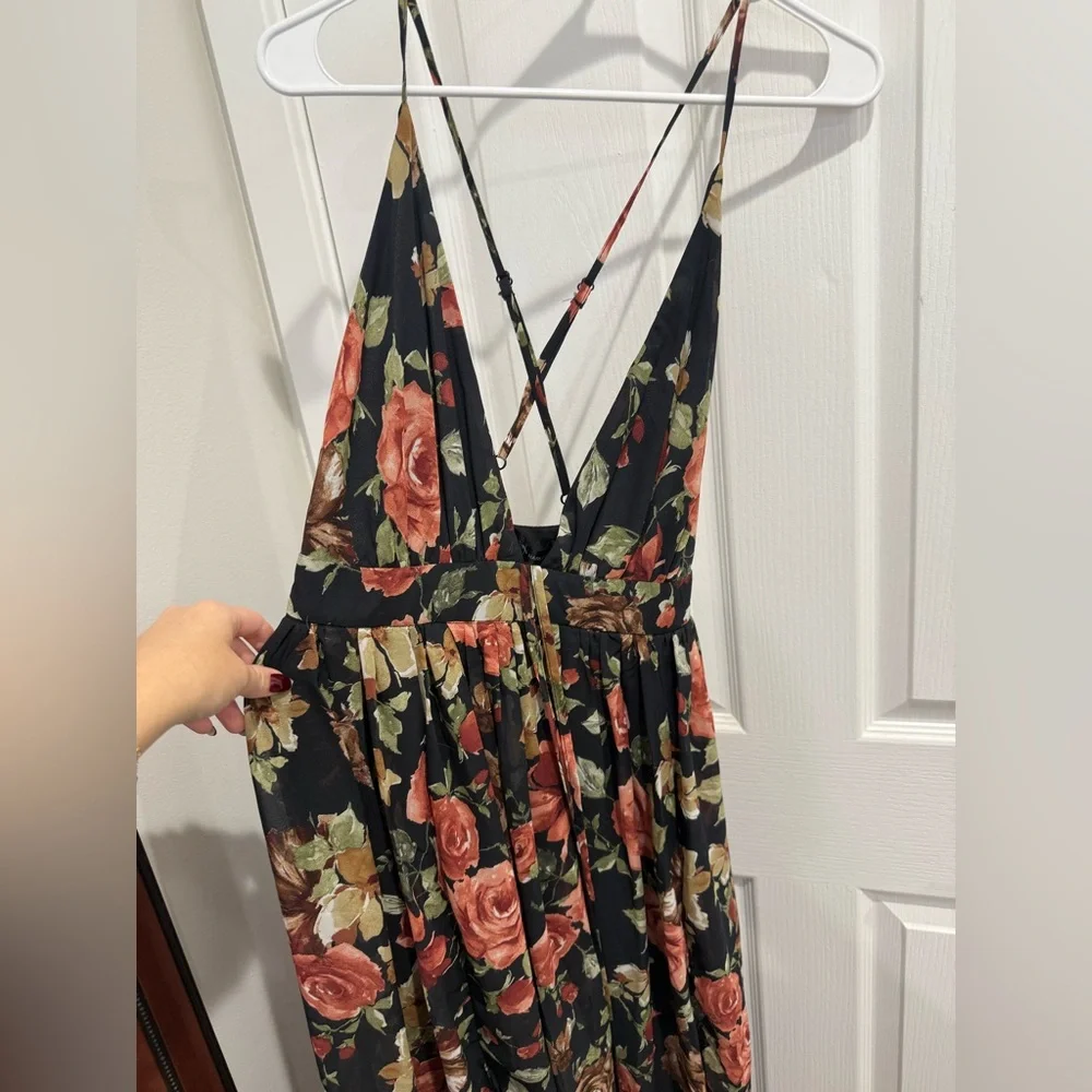 Floral Black Dress - Picture 2 of 6